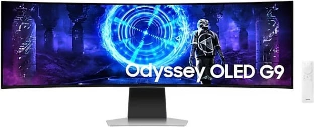 Monitor Samsung LS49DG950SUXDU, 49'', QD-OLED, Dual QHD, 240Hz, argjendtë