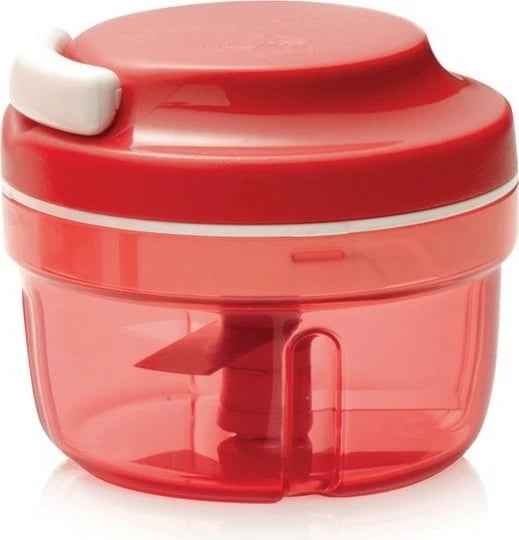 Procesor ushqimi manual Tupperware Super Chef, i kuq