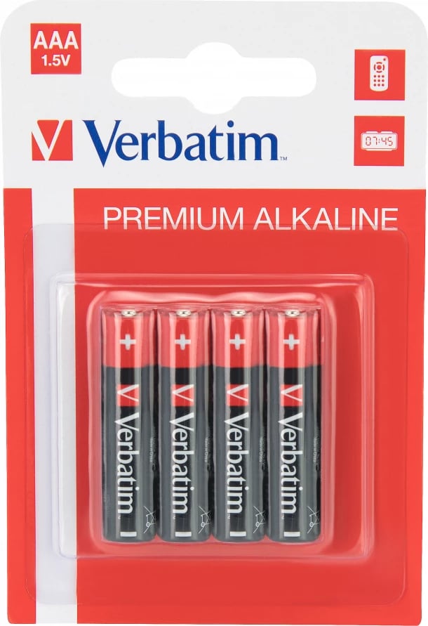 Bateri AAA Alkaline Verbatim LR03, 1.5V, 49920