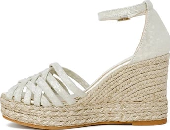 Sandale për femra Espadrilles, të bardha 