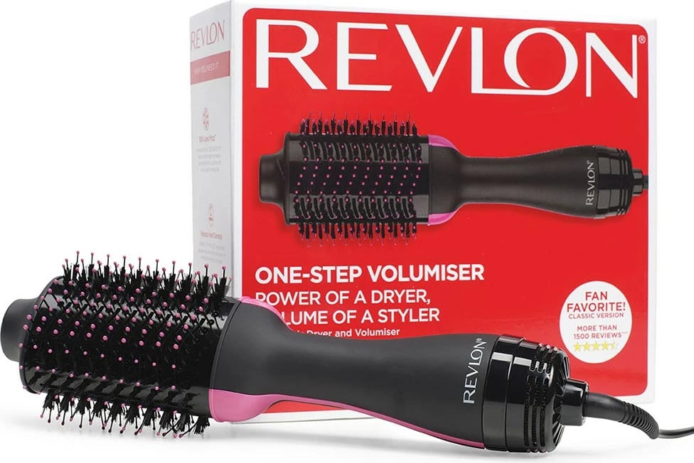 Brushë stiluese për flokë Revlon RVDR5222E, e zezë/rozë