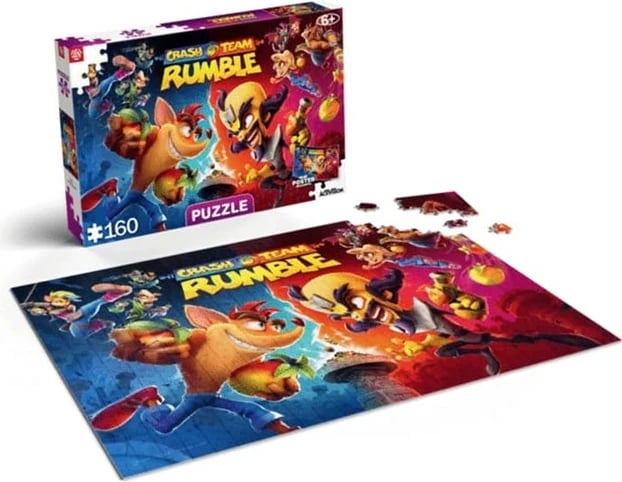 Puzzle për fëmijë Cenega Publishing Crash Team Rumble, 160 pjesë, Multikolor