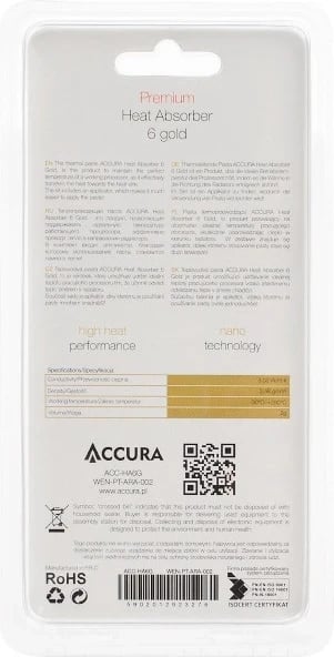 Pastë termike Accura Heat Absorber 6, ari