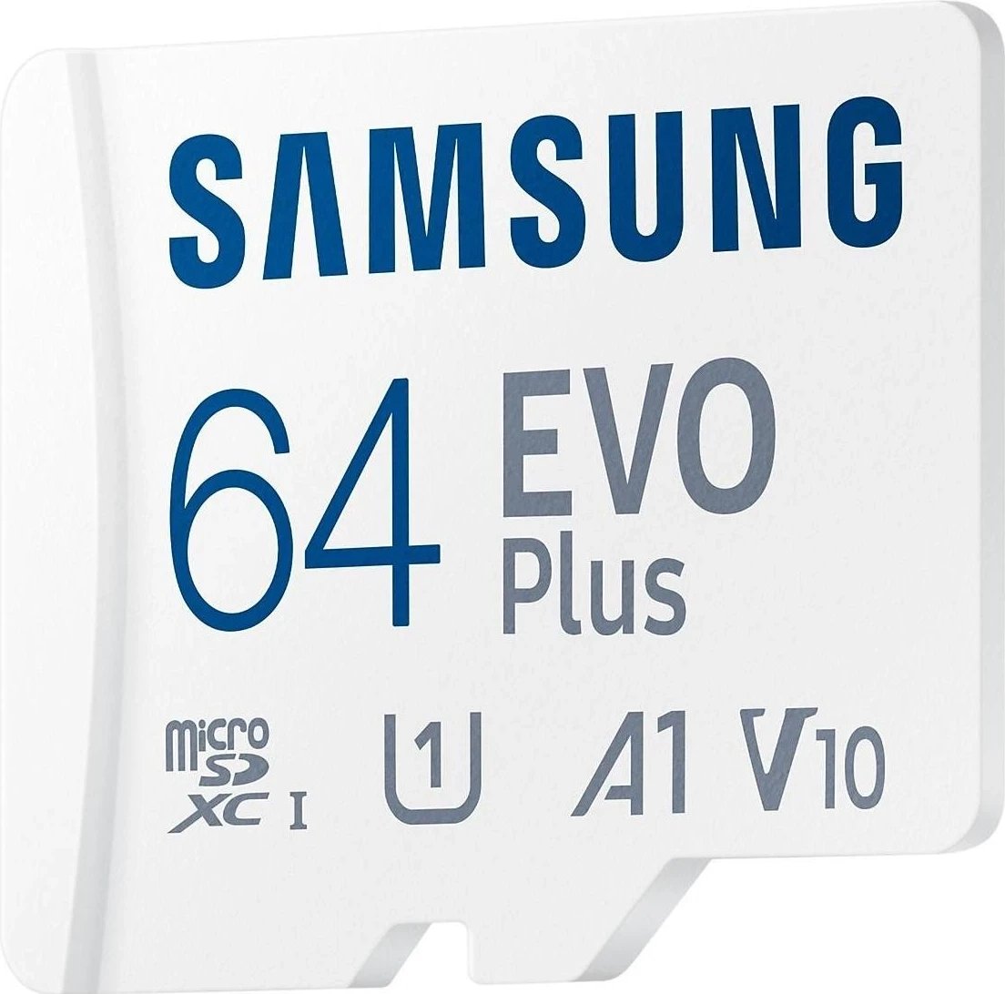 Kartelë memorie Samsung EVO PLUS microSDXC 64GB, UHS-I, U1, Adapter SD