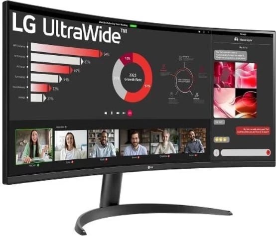 Monitor i lakuar LG 34WR50QC-B, 34", VA, UWQHD, 100 Hz, HDR, i zi