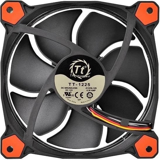 Ventilator për kompjuter Thermaltake, me dritë LED të kuqe