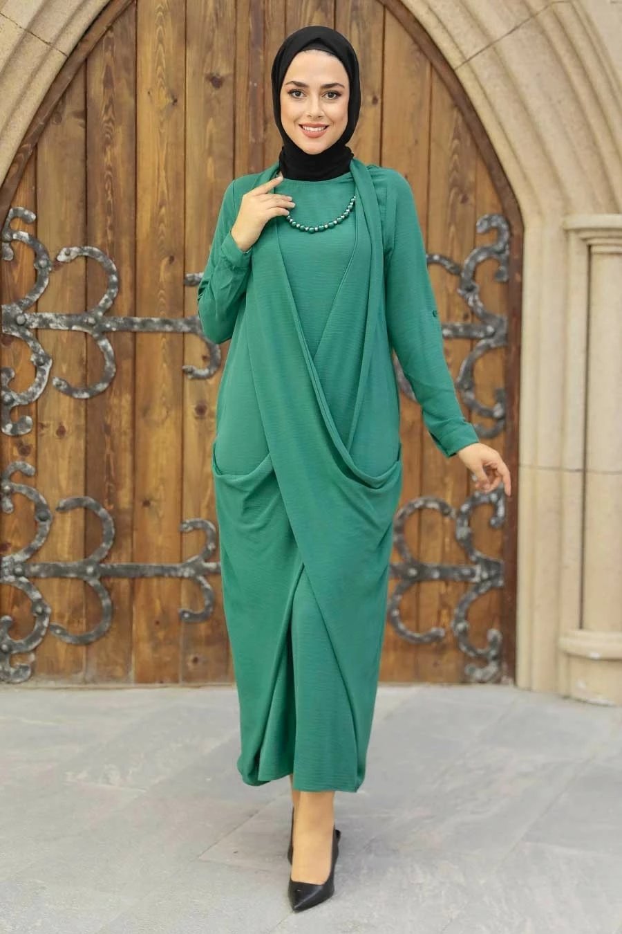 Fustan hijab Neva Style, 34281S, i zi