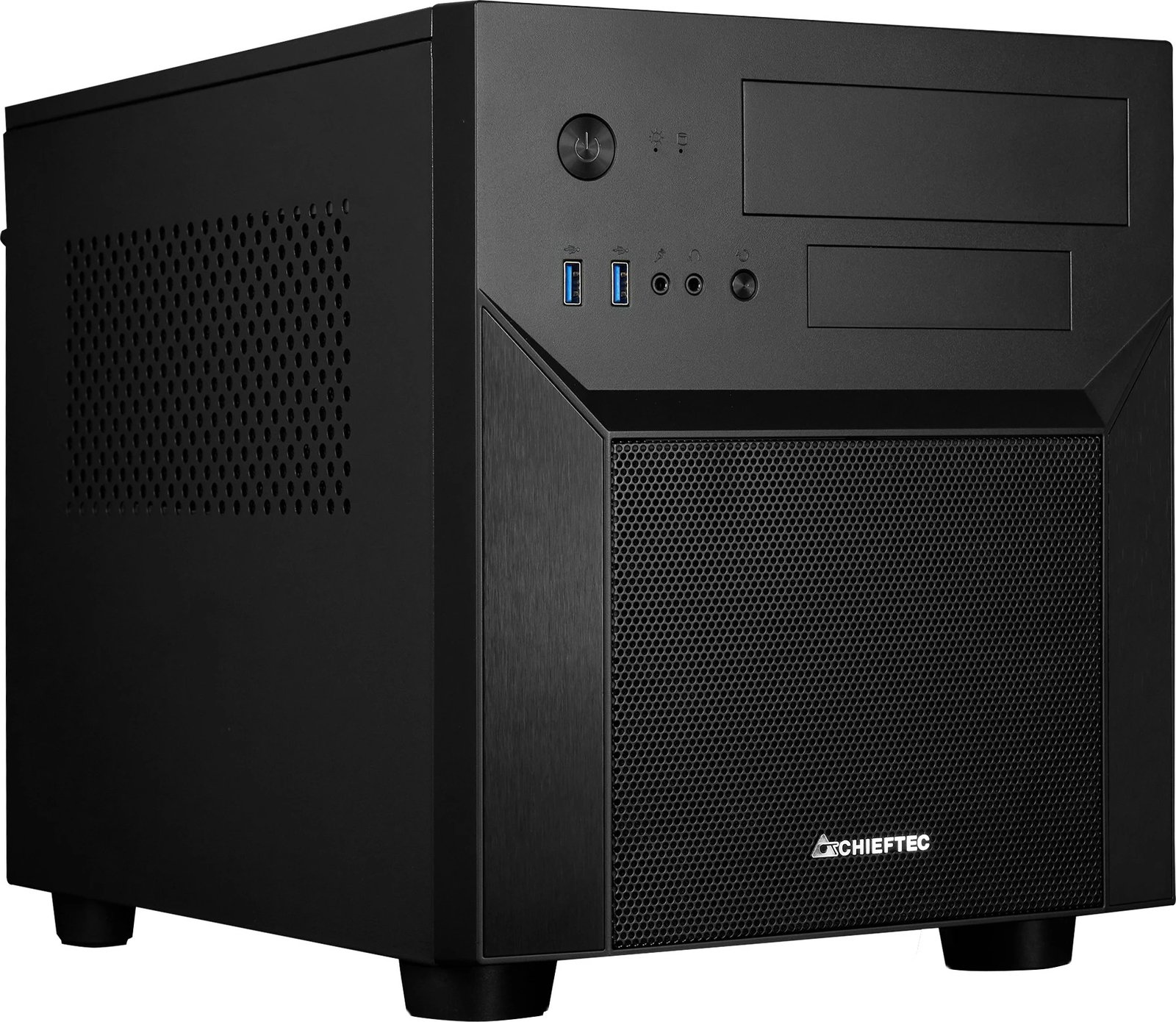 Kasë Chieftec CI-02B-OP, Cube, PC, micro ATX, Mini-ITX, e zezë