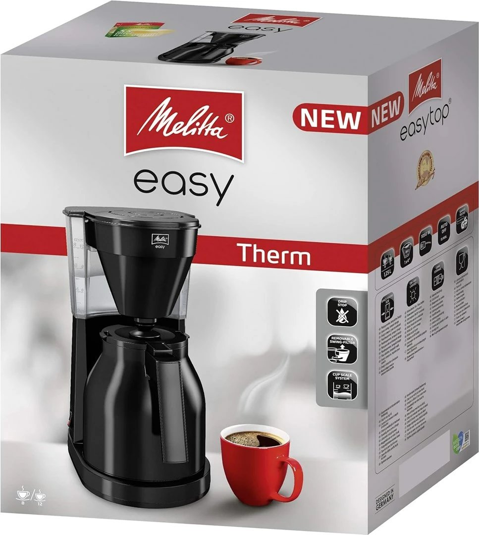 Aparat kafeje Melitta Easy II Therm, 1 L, i zi