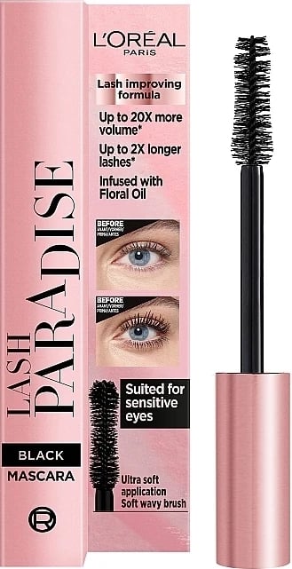 Maskarë për qerpikë Loreal Paris Lash Paradise, Black, 6.4 ml