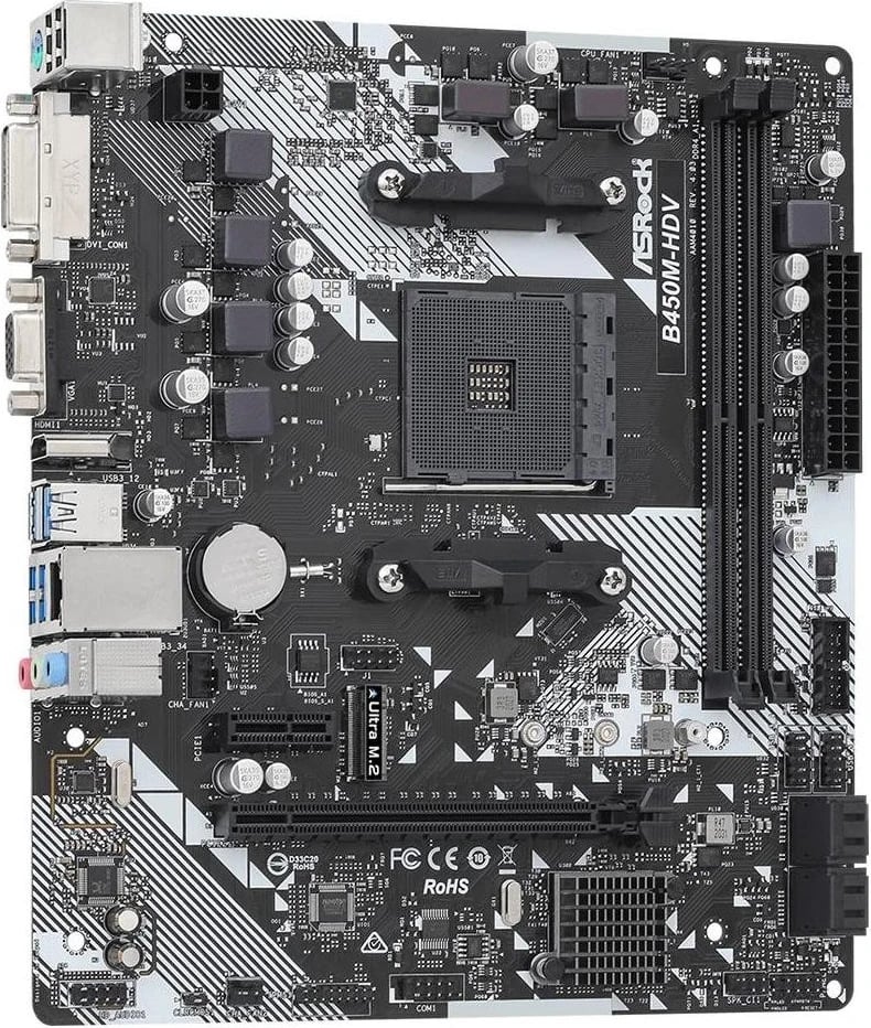 Plaka amë, ASRock, B450M-HDV R4.0