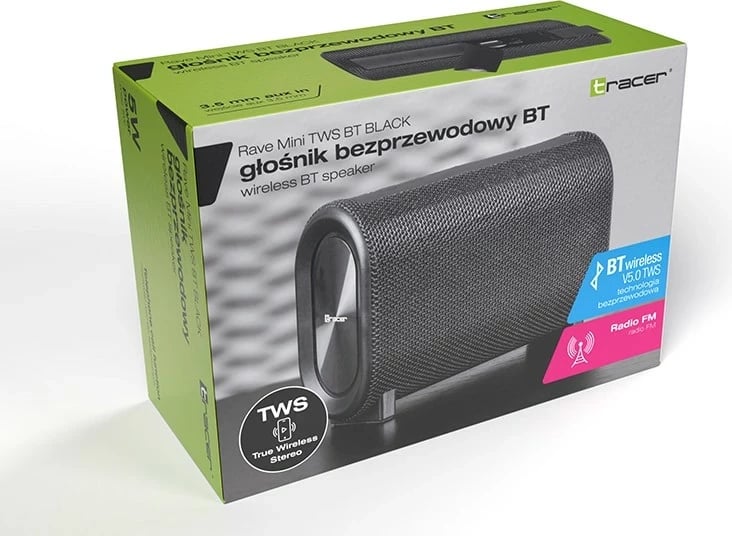 Boks Bluetooth Tracer Rave Mini TWS, 16W, i zi