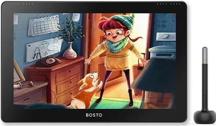 Tablet grafik Bosto All-in-one Studio 16HDT, 15 inch, 8GB RAM, 256GB SSD, Windows 10