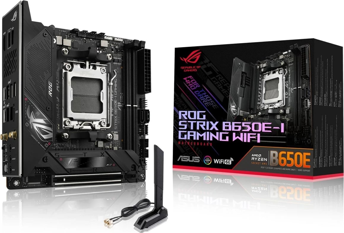 Pllakë amë ASUS ROG STRIX B650E-I GAMING WIFI, Socket AM5, mini ITX