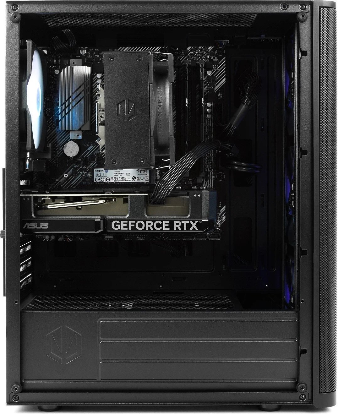 Kompjuter Komputronik Infinity R550, AMD Ryzen 5 5500, 16GB RAM, 1TB SSD, RTX 4060, paOS, i zi