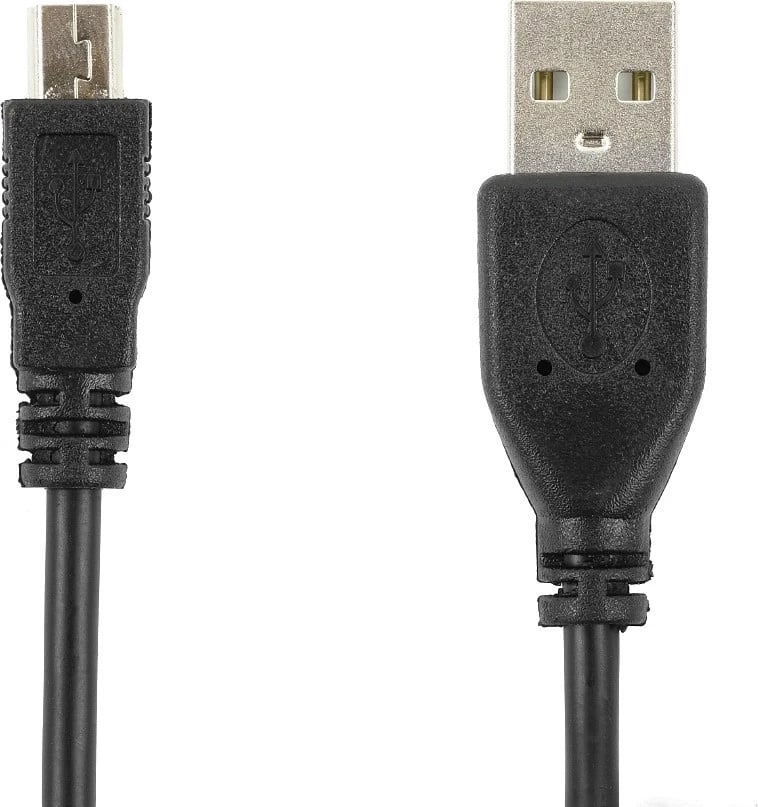 Kabllo Accura USB 2.0 në mini USB 1.8m, e zezë