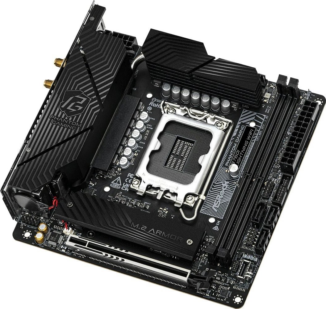 Pllakë amë ASRock B760I LIGHTNING WIFI, e zezë