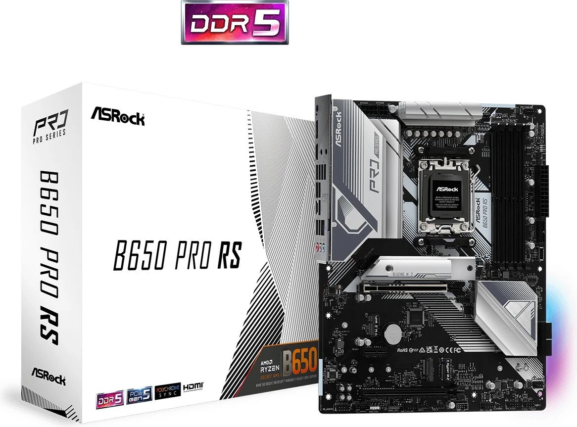 Pllakë amë Asrock B650 Pro RS AMD B650 Socket AM5 ATX, 128GB