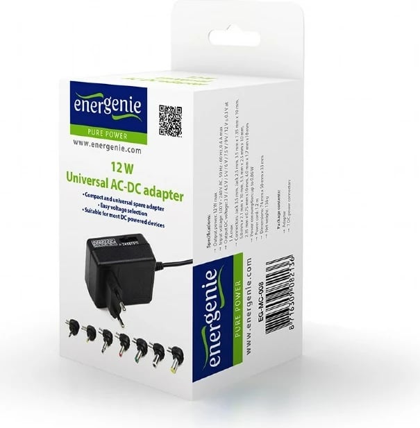 Adapter universal EnerGenie EG-MC-008, 12 W, i zi