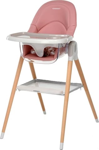 Karrige e lartë Bonito 2 in 1 pink high chair/baby chair