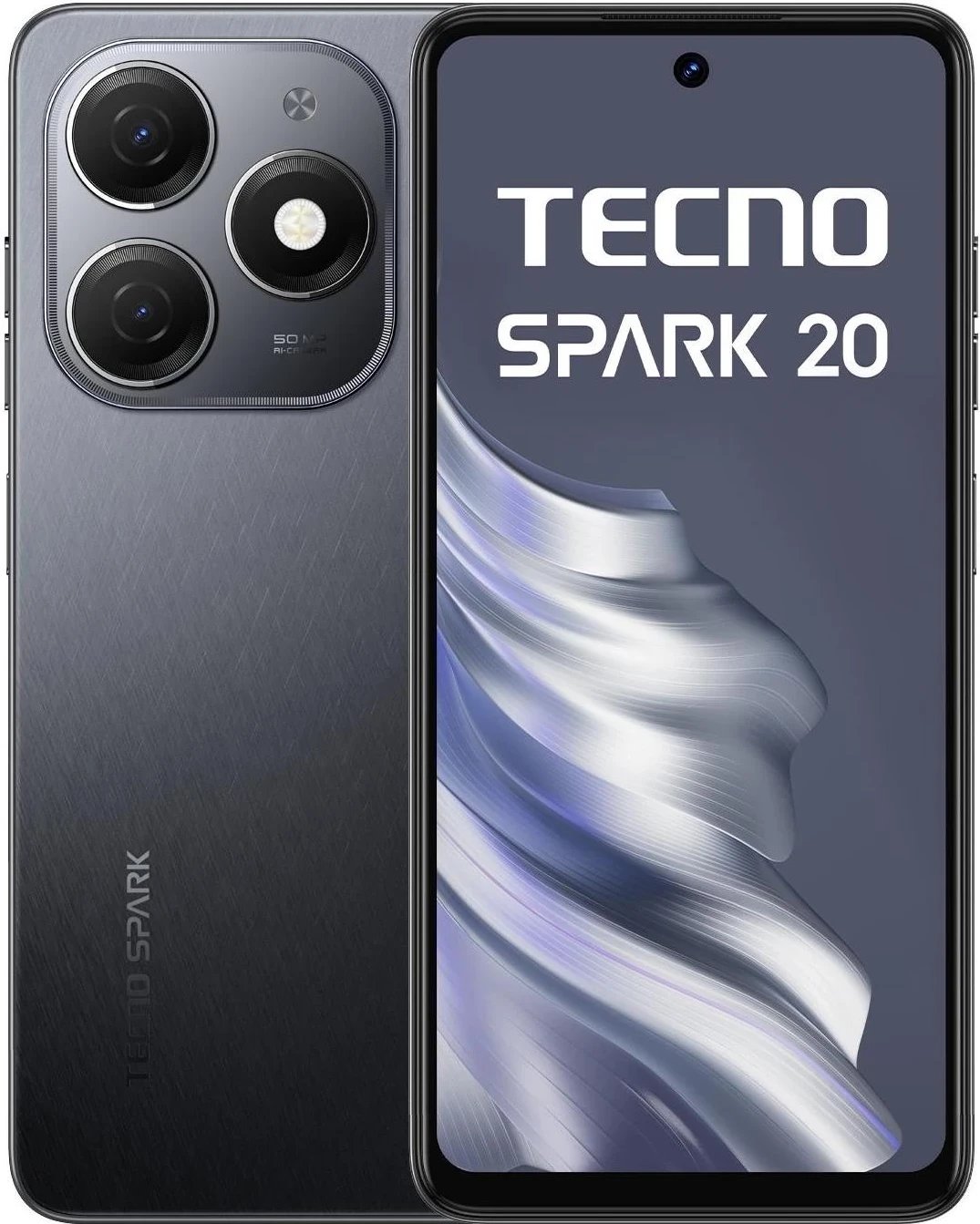 Smartphone TECNO SPARK 20, 8/256GB, Ngjyra e Zezë Gravitacionale