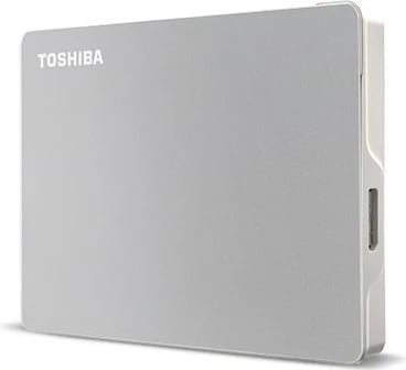 Hard disk i jashtëm Toshiba Canvio Flex, 1 TB, 2.5", USB 3.2 Gen 1, Argjendtë