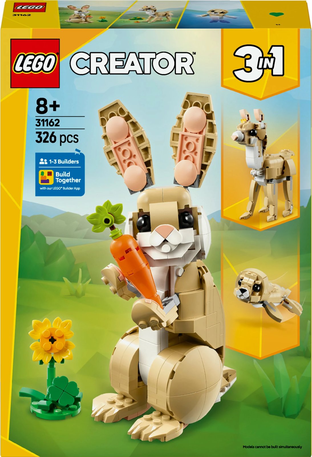 Set ndërtimi LEGO Creator Häschen 31162, shumëngjyrësh