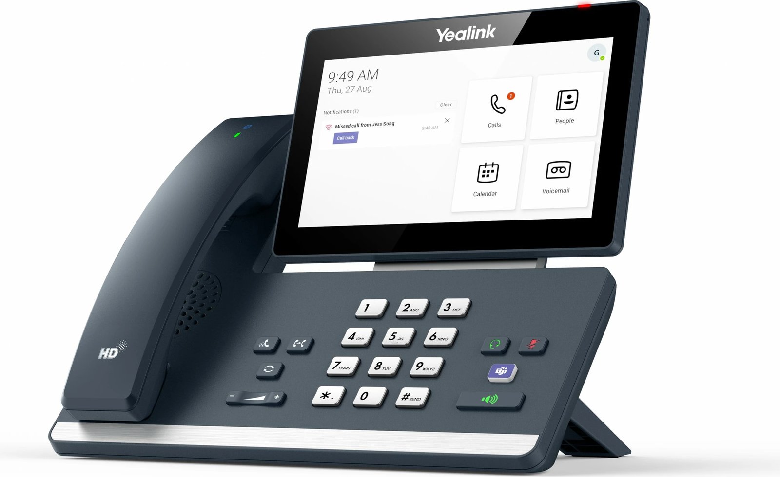 Telefon IP Yealink MP58-WH Microsoft Teams Edition, Wireless handset, Desk, Android, Gri