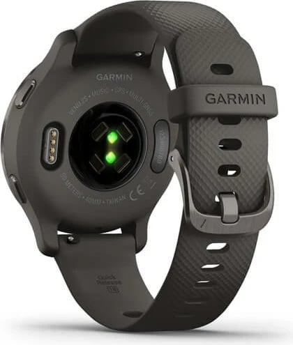 Orë inteligjente Garmin Venu 2S, ngjyrë grafiti dhe e zezë