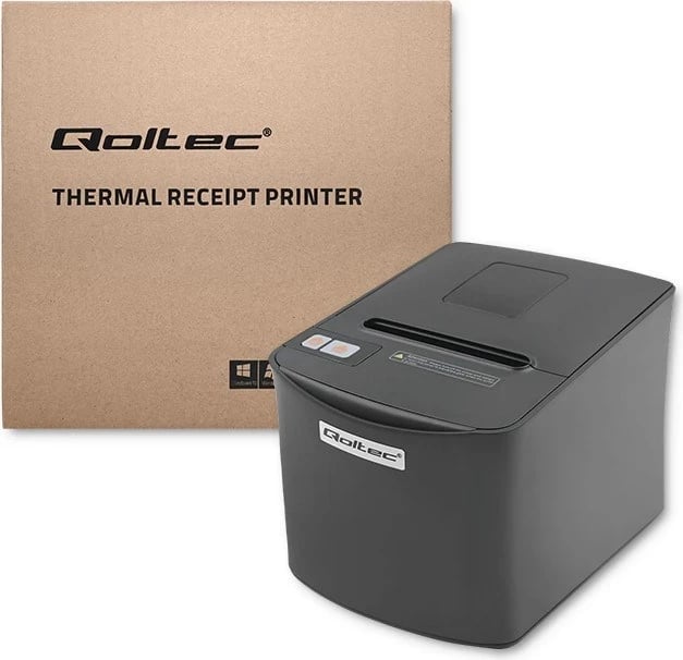 Printer për faturat Qoltec 50255, termik, me USB dhe LAN