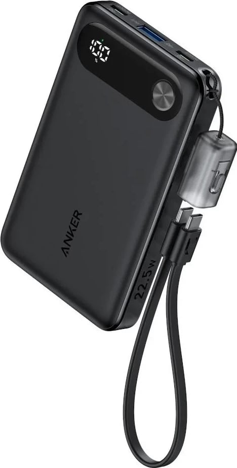 Power bank Anker 10000mAh 22.5W, e zezë