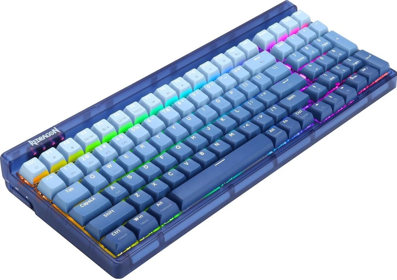 Tastierë Redragon K656 PRO 3-Mode Wireless RGB, blu