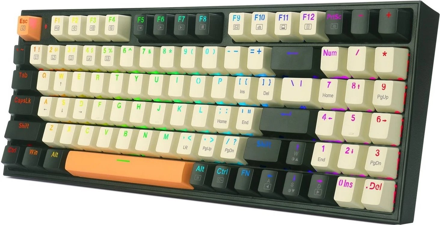 Tastierë mekanike Redragon K636CLO-RGB, RGB, e zezë