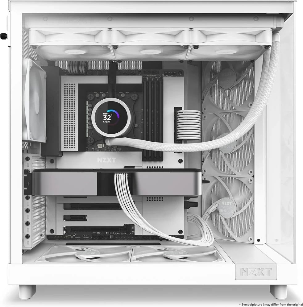 Kasë NZXT H6 Air Flow Midi Tower, e bardhë