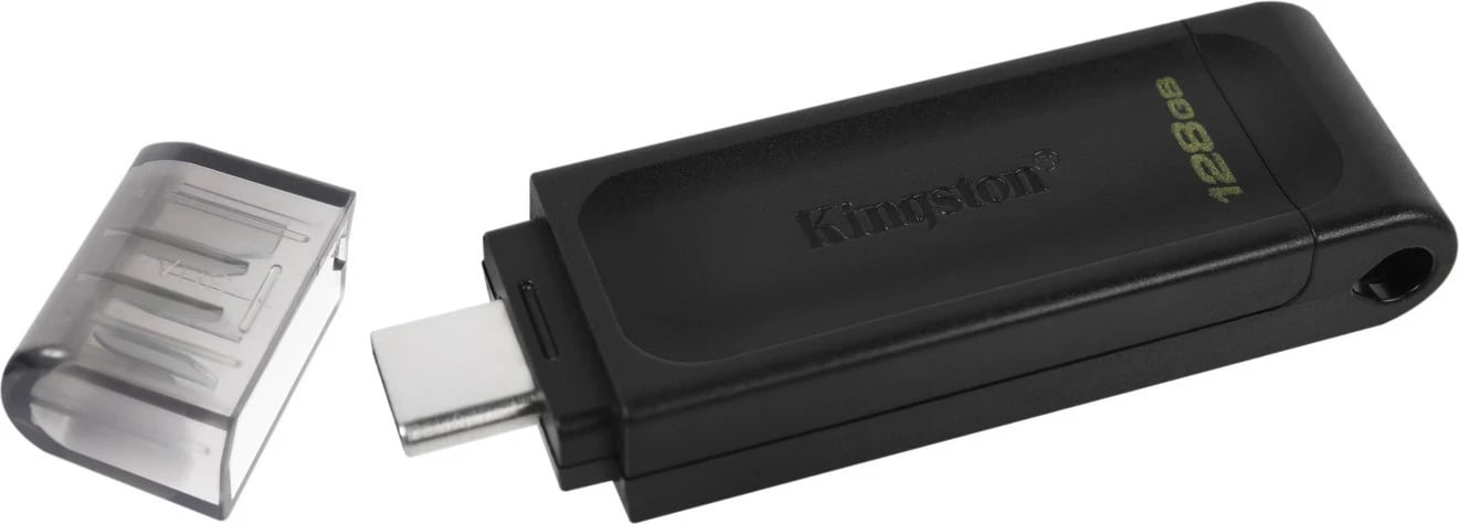 Flash drive USB Kingston DataTraveler 70,  3.2 (Gen 1), 128GB, e zezë