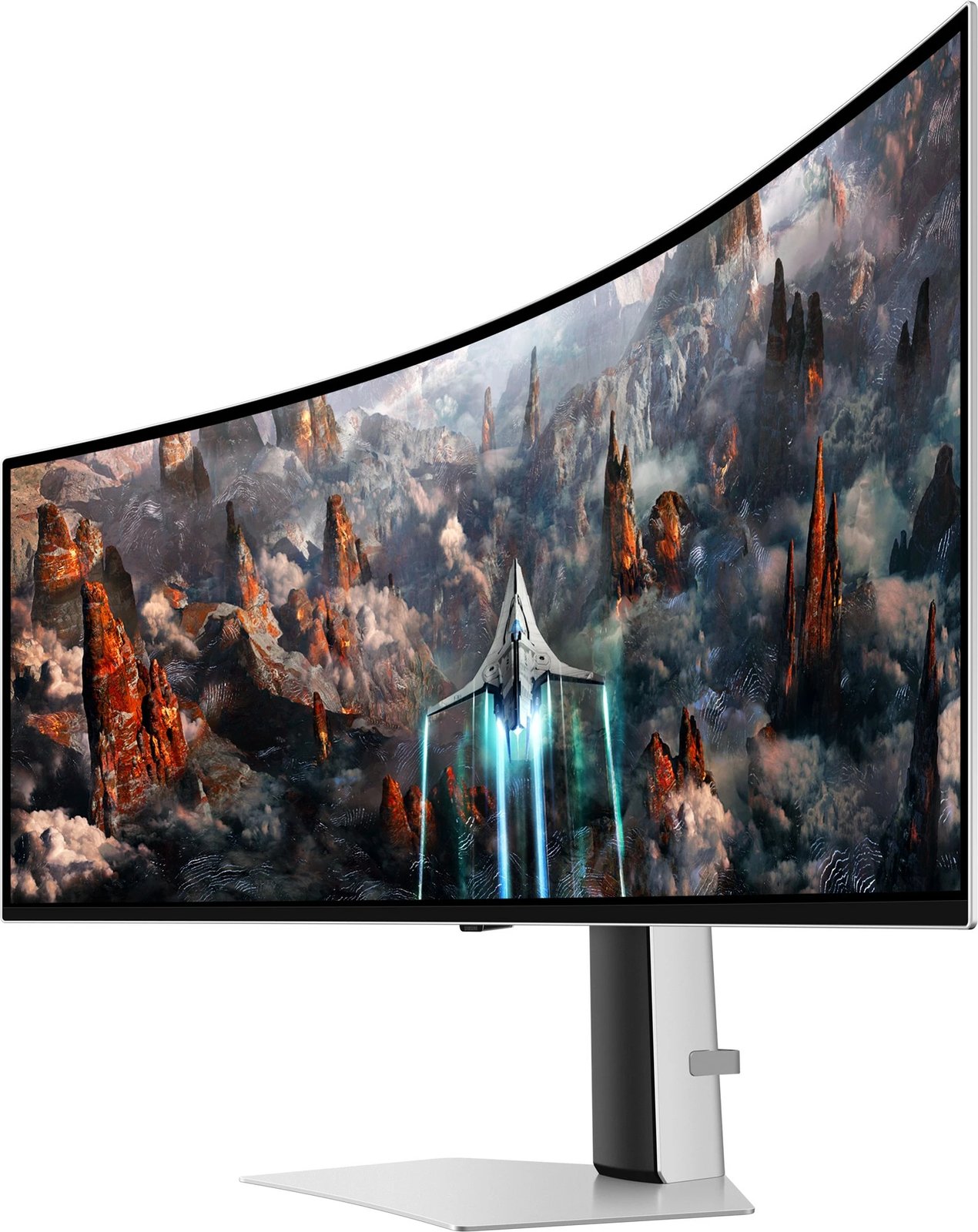 Monitor Samsung Odyssey G9 S49CG934SU Curved OLED Dual Quad HD,240Hz, silver 