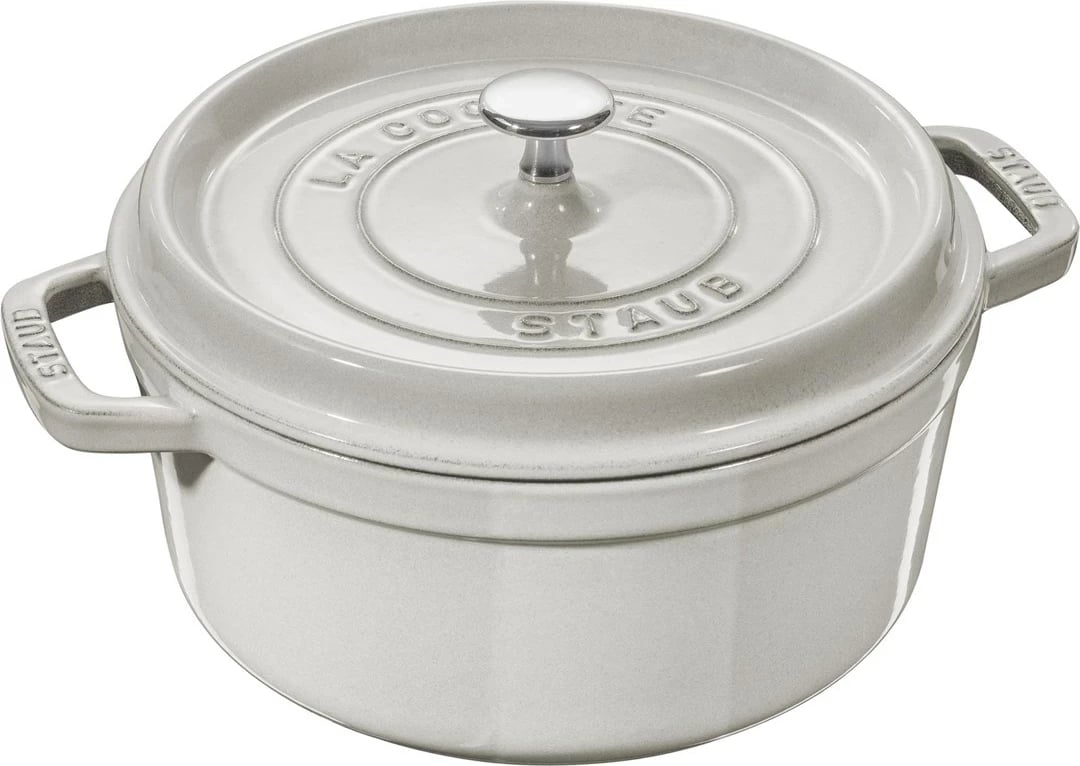 Tenxhere gize STAUB 3.8 ltr, White Truffle