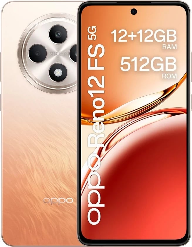 Celular OPPO Reno 12FS 5G, 12/512GB, Portokalli