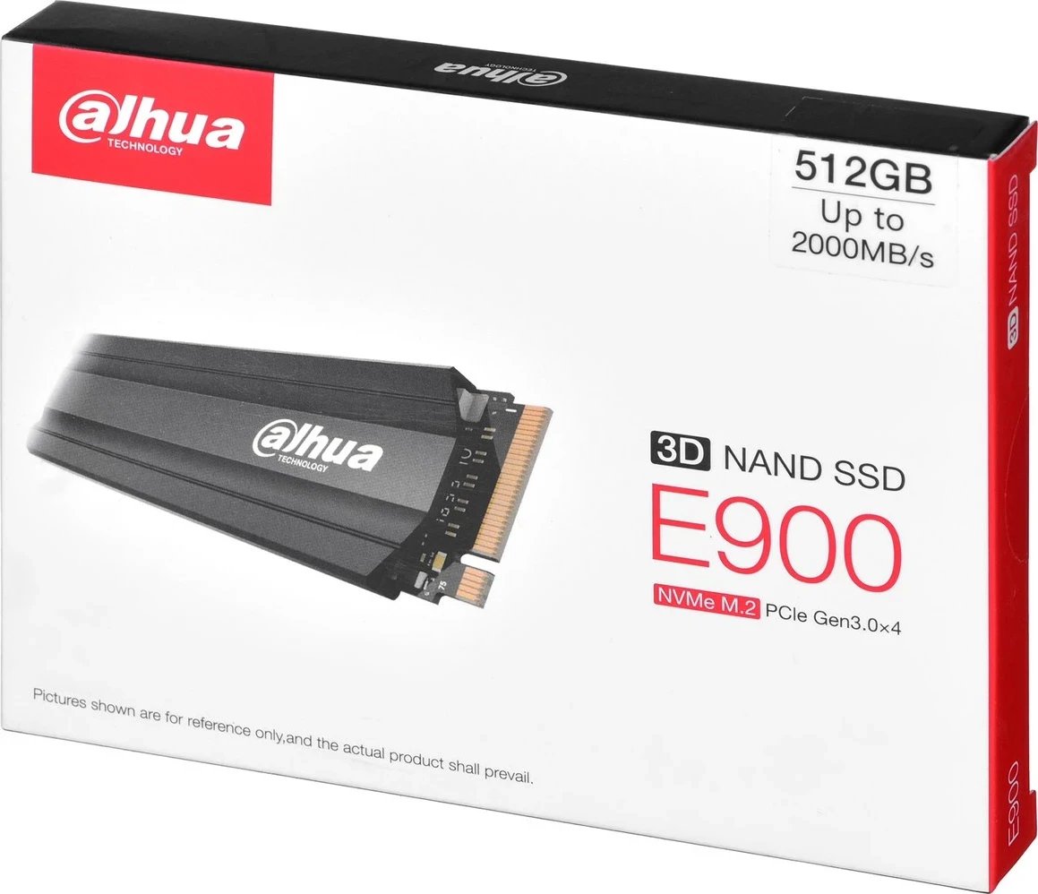 SSD DAHUA DHI-SSD-E900N512G, 512 GB, M.2, PCI Express 3.0, NVMe, Zi