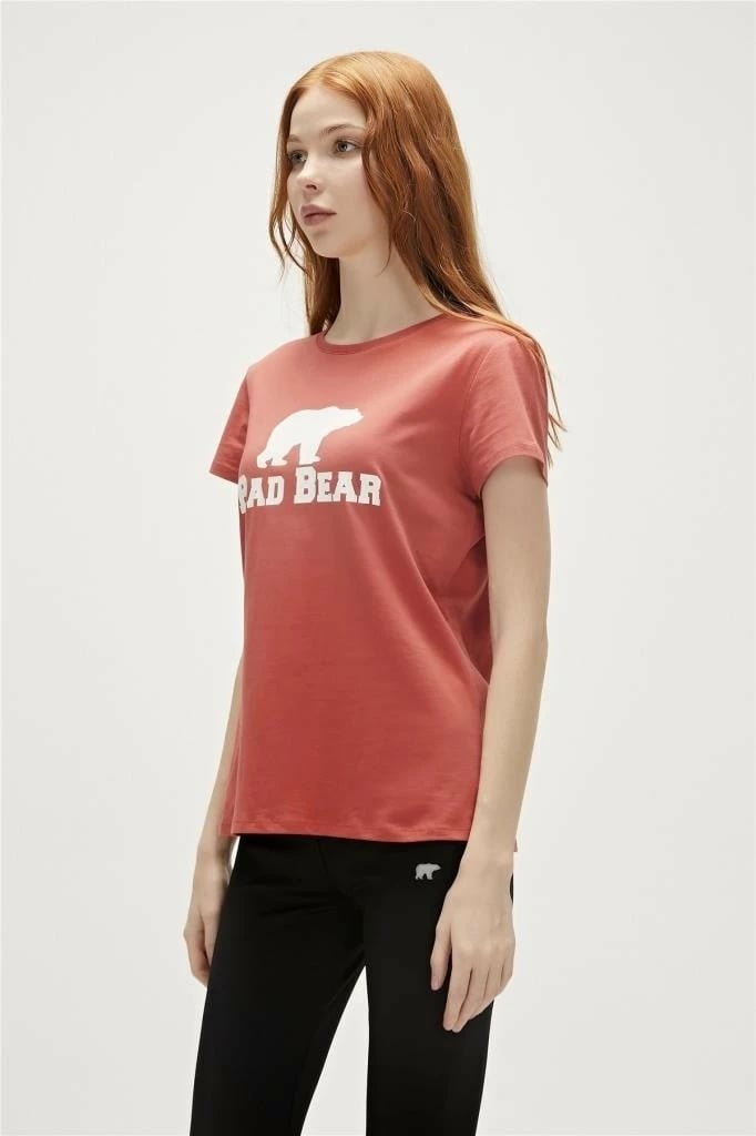 Maicë për femra Bad Bear Logo Tee, portokalli