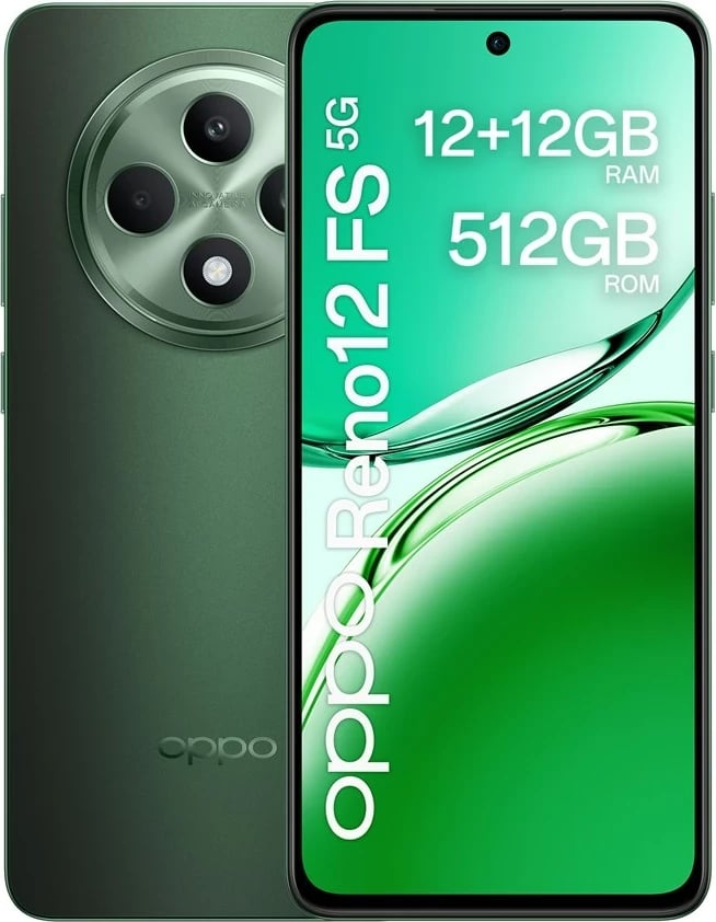 Smartfon Oppo Reno 12FS 5G, 12/512GB, Gjelbër