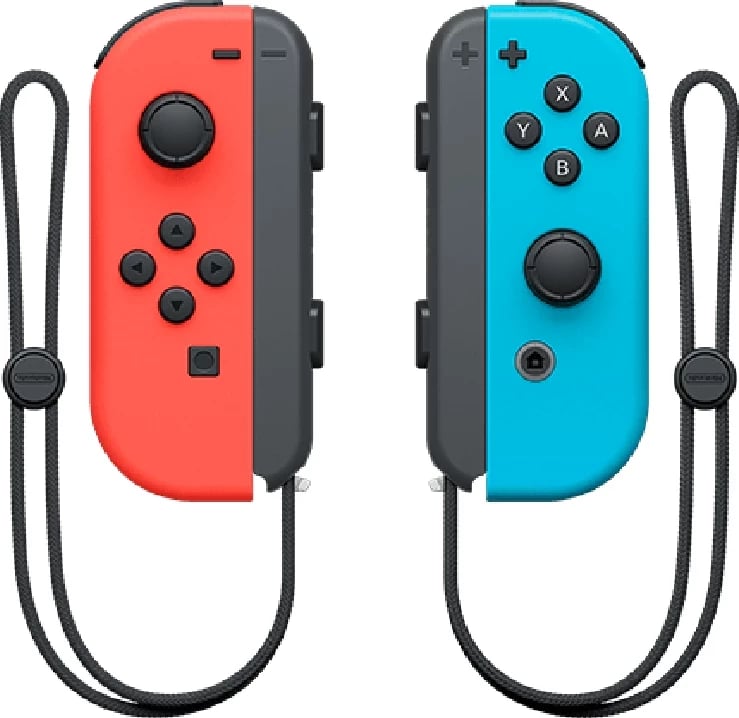 Kontrollera Nintendo Switch Joy-Con, Neon Kuqe / Neon Blu