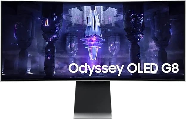 Monitor Samsung Odyssey OLED G8 LS34BG850SUXEN, 34", UWQHD, 175 Hz, microHDMI, USB-C, HDR, Pivot, argjendtë