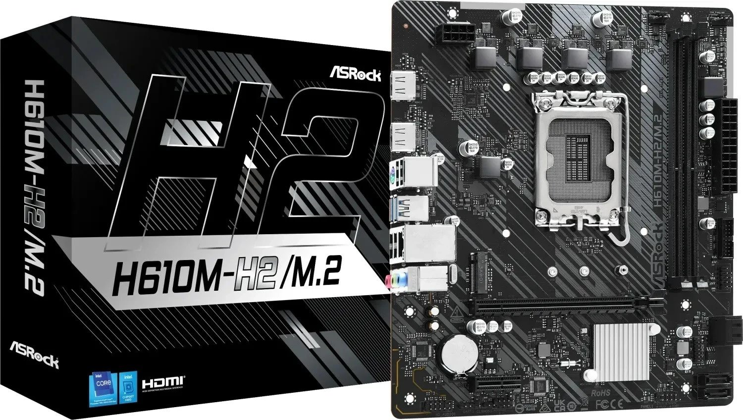 Pllakë amë ASRock H610M-H2/M.2, Socket LGA 1700, micro ATX