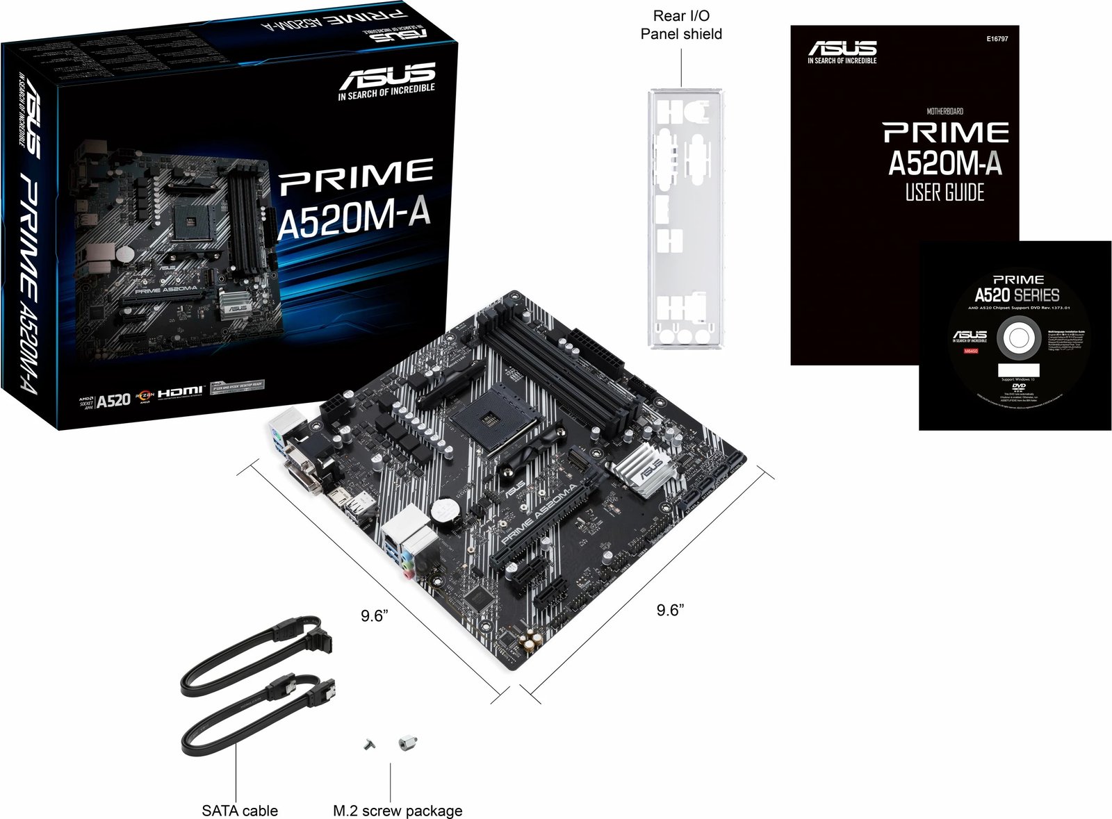 Pllakë amë ASUS PRIME A520M-A II/CSM, Socket AM4, micro ATX