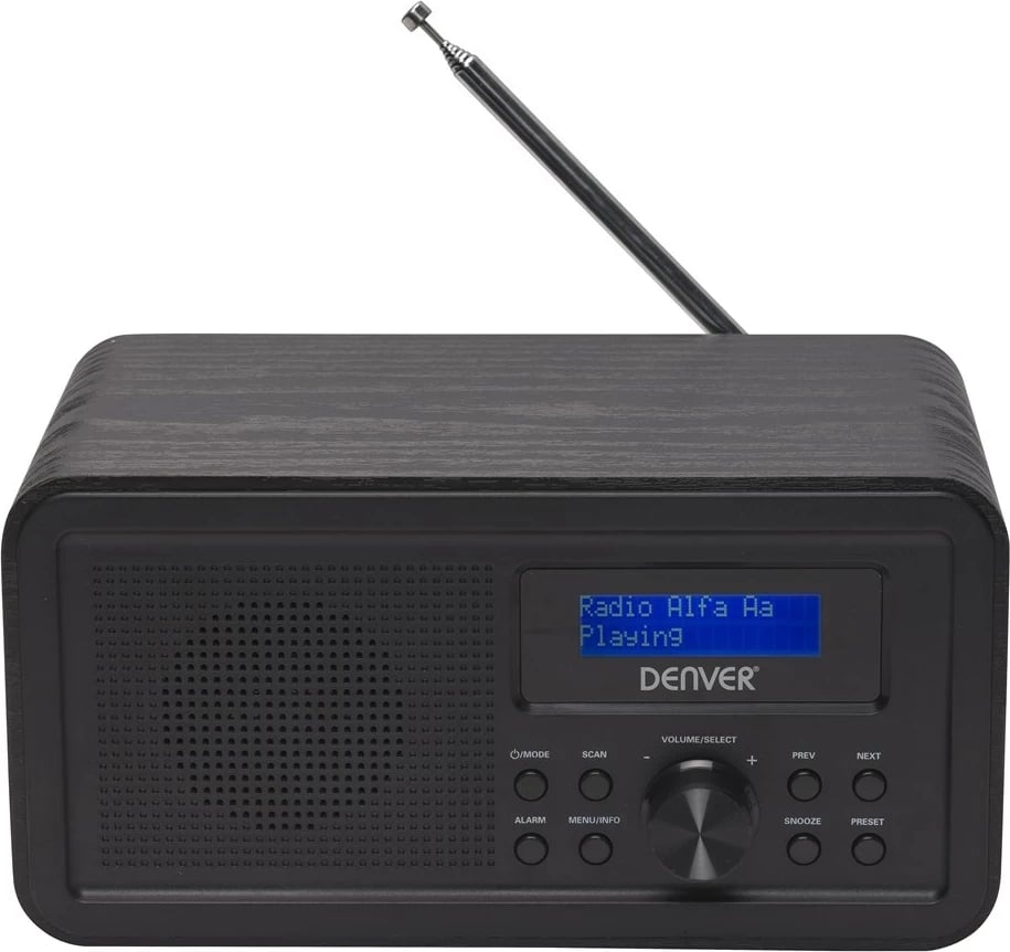 Radio Denver DAB-30, DAB+/FM, Kasë druri, E zezë