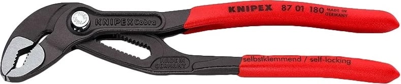 KNIPEX Cobra Pinca slip-joint, 180 mm, e kuqe