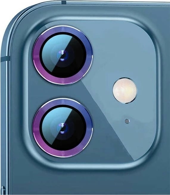 Mbrojtës lente për iPhone 12 Mini Megafox, ngjyrë e hirit e errët