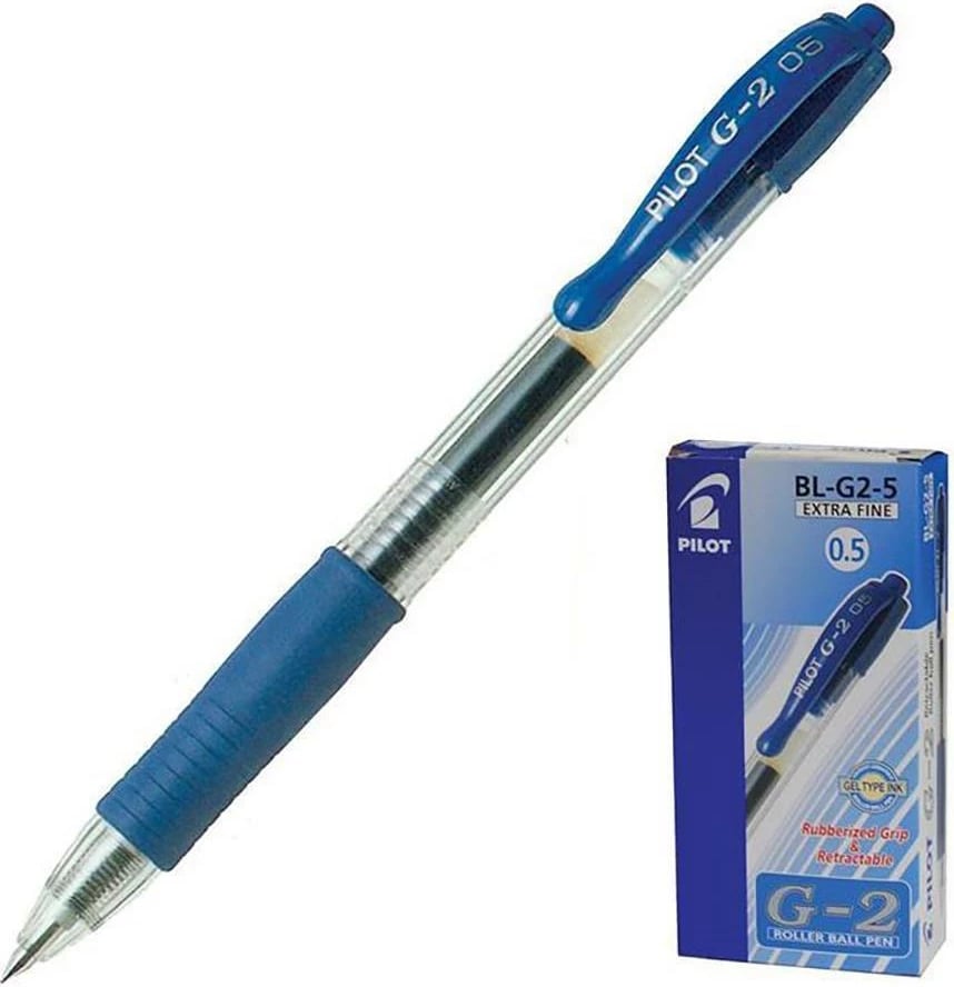 Stilolaps xhel Pilot G2 Extra Fine 0.5mm, Blu