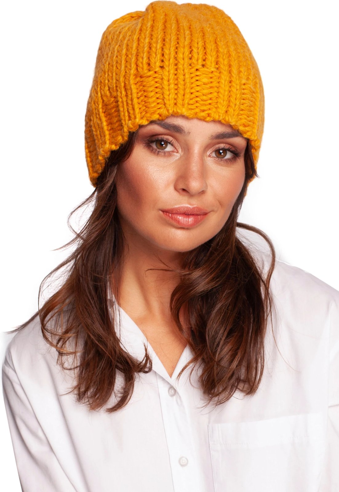 Kapelë BE Knit model 171222, e verdhë